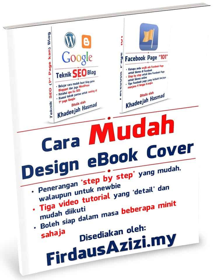 Cara mudah untuk design eBook cover dengan Photoshop dan PSD Action File