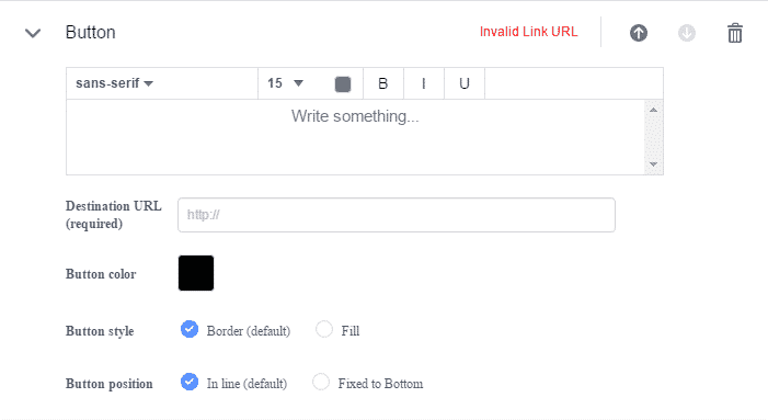 Komponen Butang Button Dalam Facebook Canvas