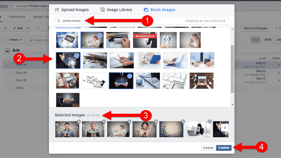 Pilih Gambar Shutterstock Untuk Buat Split Test