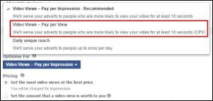 Bidding Pay Per View Untuk Video FB Ads Yang Best