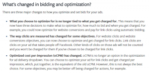 Perubahan Pada Bidding & Optimization untuk Facebook Ads November 2015