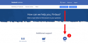 Cara Contact Facebook Ads Live Chat Support 2