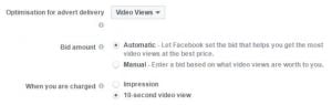 Pay Per 10 Second Video View unutuk Facebook Ads