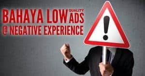 Bahaya Low Quality Ads aka Poor Negative Experience di Facebook